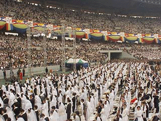 Brides and Grooms await the Blessing